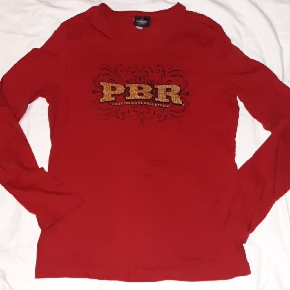 PBR Pro Bull Riders Ladies Long Sleeve Graphic Tee‎